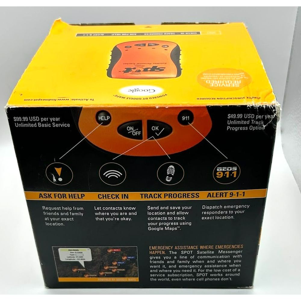 Spot Satellite Personal Tracker Messenger Emergency Google Maps Handheld GPS - Picture 9 of 10